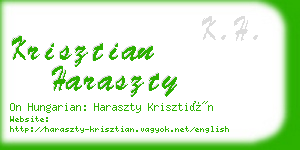 krisztian haraszty business card